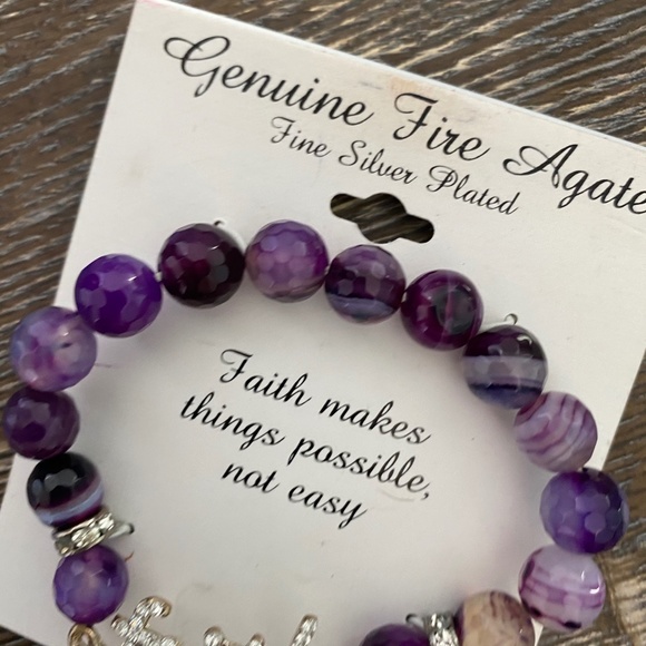 NEW Genuine Agate Faith bracelet - Picture 3 of 5